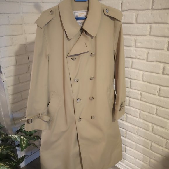 London Fog Other - London Fog Made in Canada Men's Washable Tan Double Breasted Trench Coat